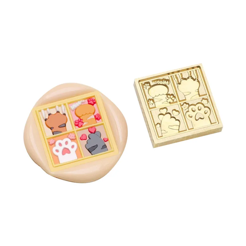 Copper Head Plant Love Cake Pattern Seal for Greeting Card Decoration