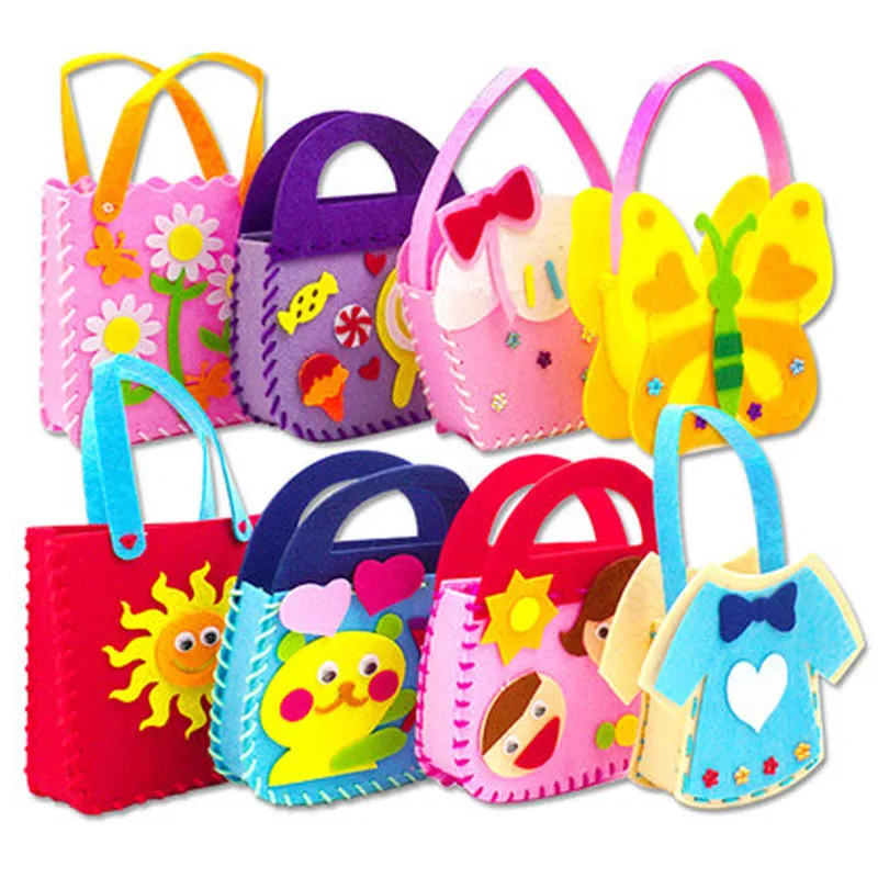 3Pcs Handbag DIY Craft Toys For Girls Knutselenspulletjes Voor Kinderen Juguetes Niña 3 5 6 7 8 11 Años Kinder Spielzeuge