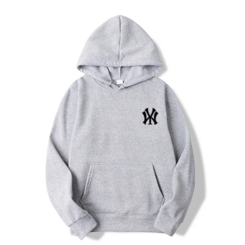 thumbnail image 1 of Sudadera con capucha de color liso para hombre y mujer, suéteres de manga larga, sudaderas informales holgadas con cuello redondo, camisetas inferiores, pulóveres, 1 of 5