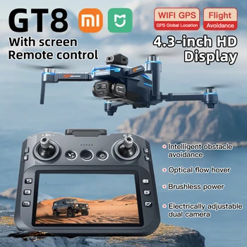 Xiaomi Mijia GT8 Drone 4K Professionale 8K Fotocamera Antenna FPV Evitare Ostacoli con Grande Schermo di Controllo Remoto Pieghevole RC Dron