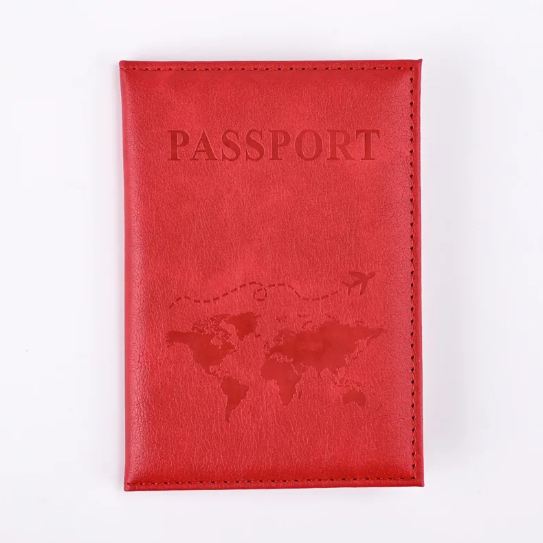 Colorful PU Passport Holder Ticket Passport Covers Travel Passport Protective thumbnail 2