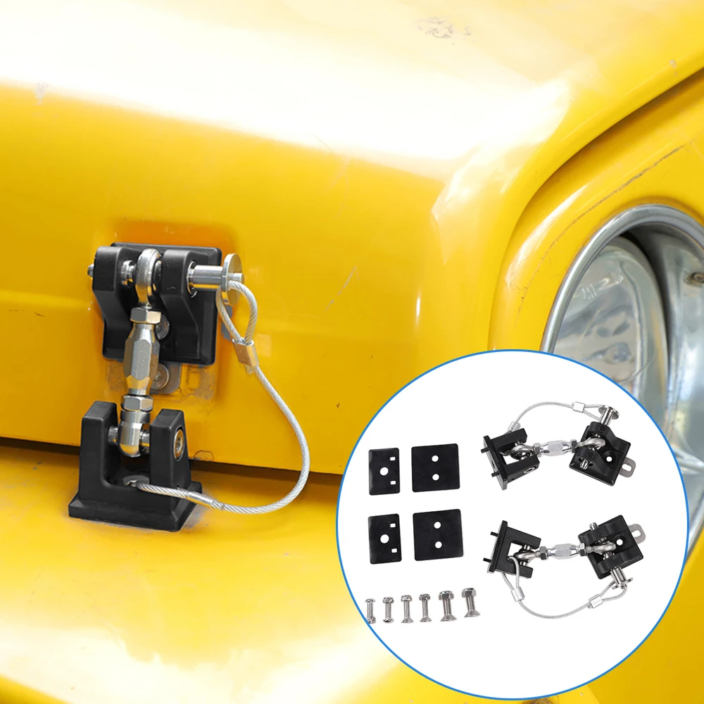 

Hood Latches Anti-Theft Hood Catch Lock for Jeep Wrangler TJ 1997 1998 1999 2000 2001 2002 2003 2004 2005 2006 Car Accessories