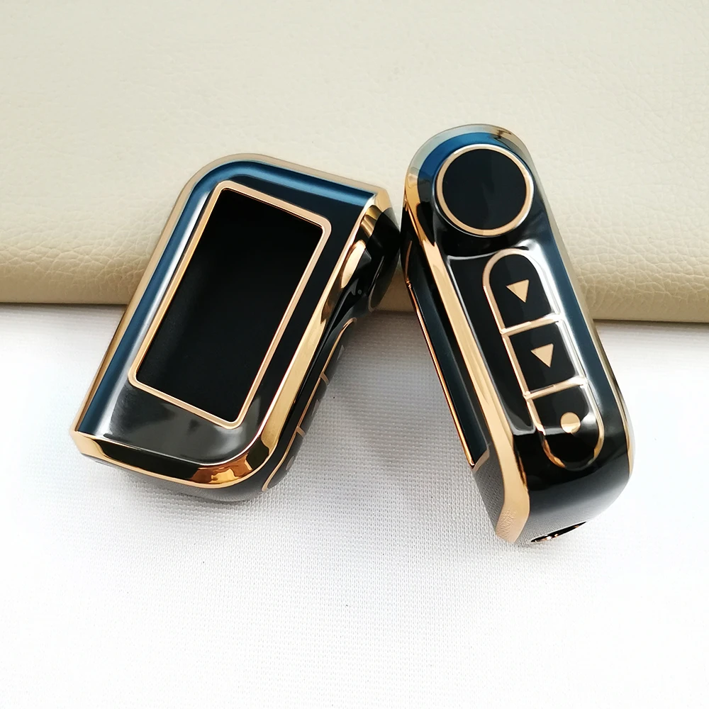 TPU Case For Starline A93 A63 Car Alarm Remote Controller LCD Keychain Cover