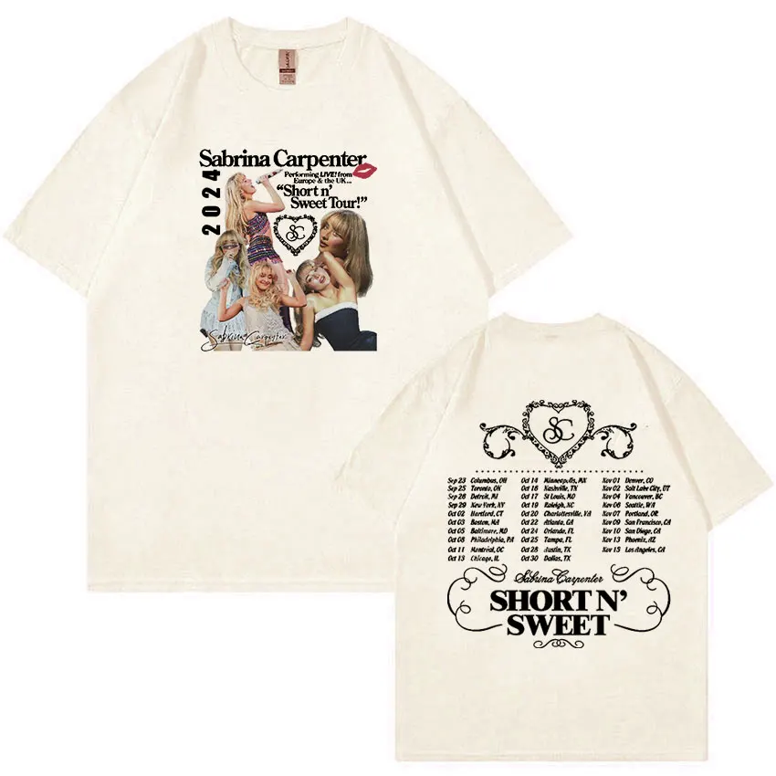 SabrinaCarpenter/SHORT N SWEET 2024 Tシャツ 2024 Sabrina Carpenter Short & Sweet Tour Medium Shirt