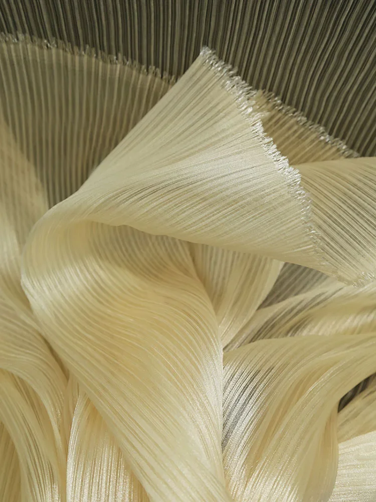 Tulle Fabric Pleated Organza for Wedding Dress DIY