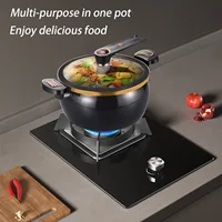 Micro-ocuiseur 1 pièce, émail mieux utilisé, nouvelle marmite à ragoût est une marmite qui cuise des aliments plus rapides, autocuiseur sûr, marmite à soupe 3