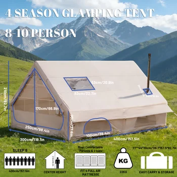 Inflatable Camping Tent with Skylight 1