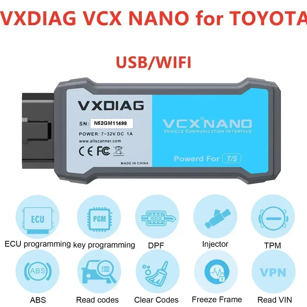 VXDIAG VCX NANO For Toyota J2534 Programming Techstream For Lexus