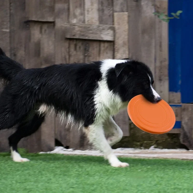 Silicone Flying Saucer Funny Dog Cat Toy Dog Game Flying Discs Resistant Chew Puppy Training Interactive Pet Supplies 4