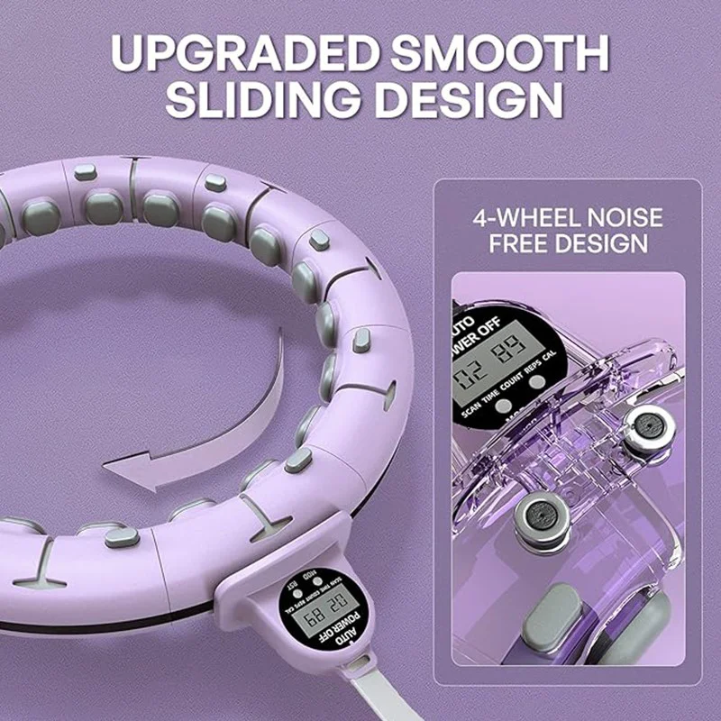 Intelligent Hoops Waist Tightening and Beauty Tool With Detachable Counting Fitness Specific Weight-bearing Exercise Hoop fitness hoop