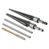 Taper Reamer With 6mm Drill Hand Metal Reamer Deburring Enlarge Pin Hole Handheld Reamer For Plastic Wood Metal Drilling Tools 3