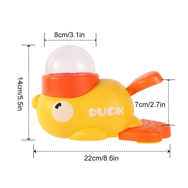 Automatic Pet Feeder for Dogs Cats Food Dispenser with Leak Proof Design Fun Human Pet Toys Yellow Duck Feeding Supplies 6