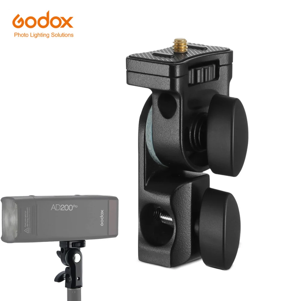 

Держатель Godox AD-E2 E с винтом 1/4 дюйма сверху для удержания вспышки Godox AD200 AD200PRO AD300PRO