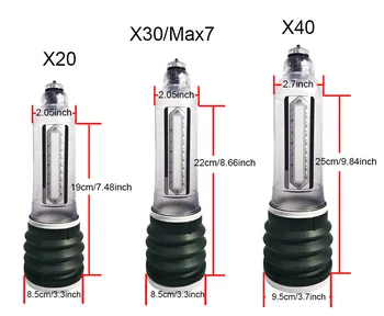 Hydrotherapy X20 X30 X40 Penis Pump Penis Enlargement Cock ProExtender Vacuum Pump For Men Dick Erection sex toys for gay men 5