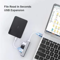 4 Ports USB 3.0 HUB TYPE-C HUB Multi USB Splitter Type-C 5Gbps High Data Transmission USB 3.0 OTG Adapter for Laptop Macbook Pro 2