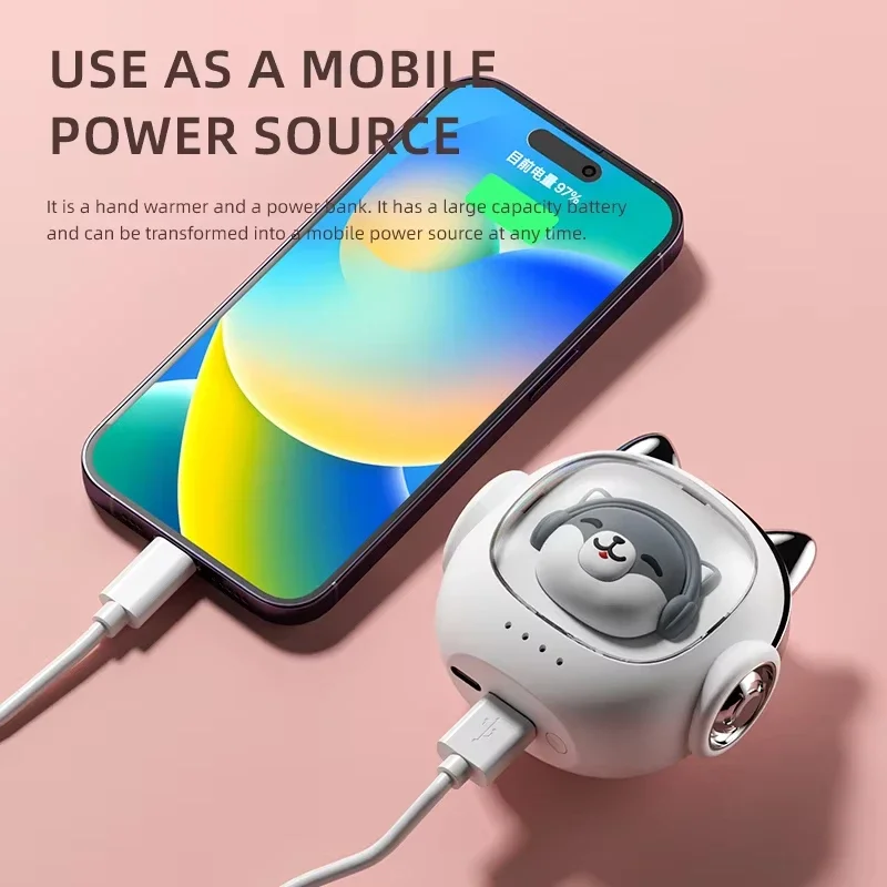 Portable Hand Warmer Xiaomi 2 in 1 Fast Heating 10000mAh USB Charging Suitable for Outdoor Golf Office