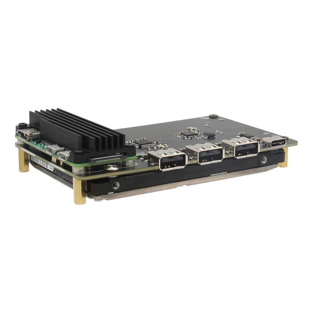 Geekworm for Raspberry Pi 4 NVME HAT, X876 V1.1 NVME M.2 SSD Storage  Expansion Board UASP Supported Compatible with Raspberry Pi 4 Model B Only