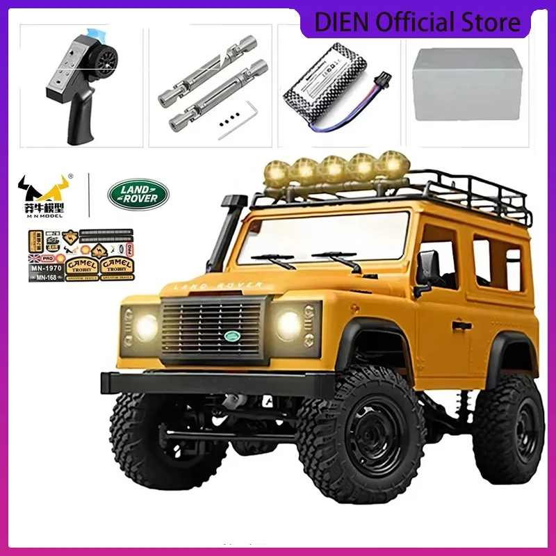 New Toyota RCCar Manniu Mn82s four-wheel Drive Retro Remote Control Car 1:12 Land Patrol Pickup Climbing model toy gift 5