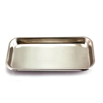 Vassoio da Cucina Quadrato, Vassoio Portaoggetti in Acciaio Inossidabile per Strumenti Medici, Vassoio per Unghie, Tatuaggi, Dispositivi Medici e Forniture Dentali