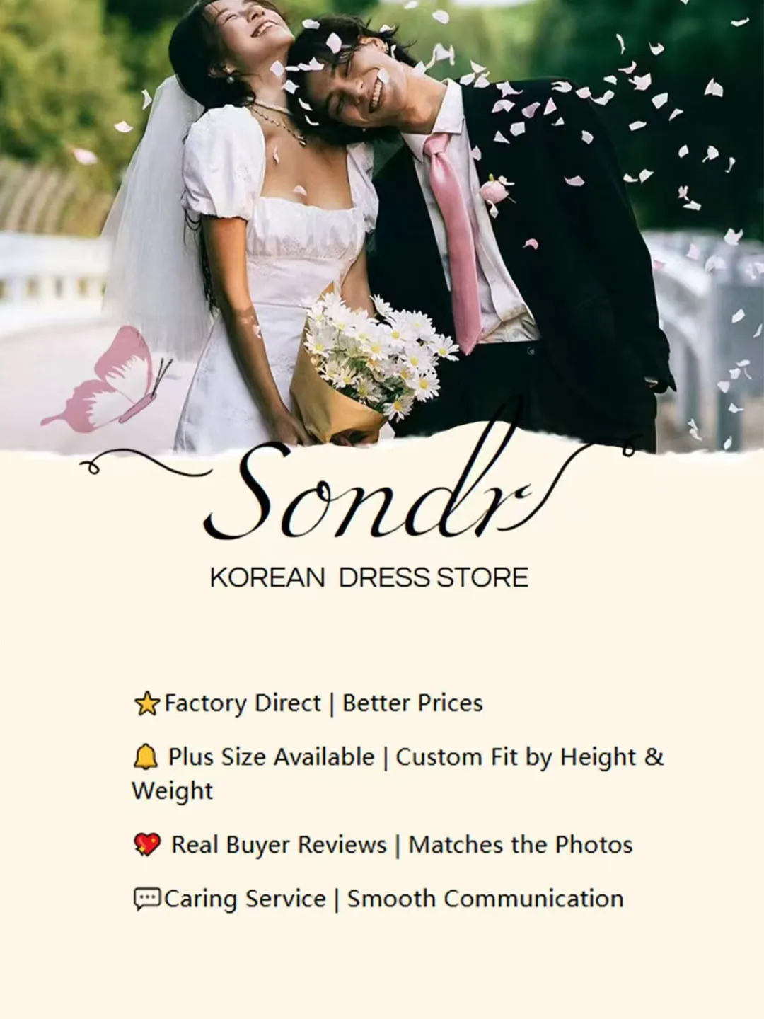 Sondr Customized Hi-Lo Chic Korean Wedding Dresses Strapless Lovely Japanese Bridal Wedding Party Dress with Long Train