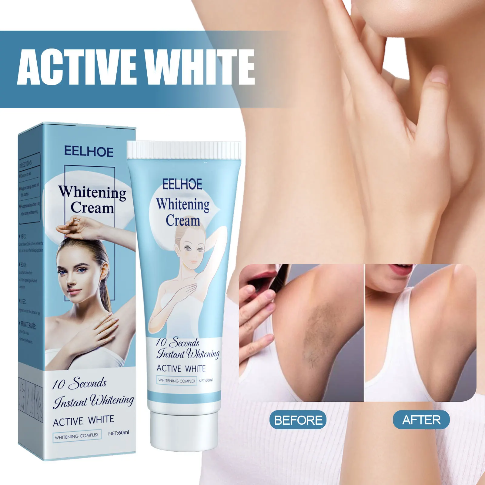 Whitening Cream Private Parts Underarm Bleaching Serum Whiten Butt Knee Brighten Inner Thigh Intimate Parts Dark Remove Melanin body whitening cream intimate areas underarm knee buttocks private bleach remove melanin pigmentation nourish dark skin brighten