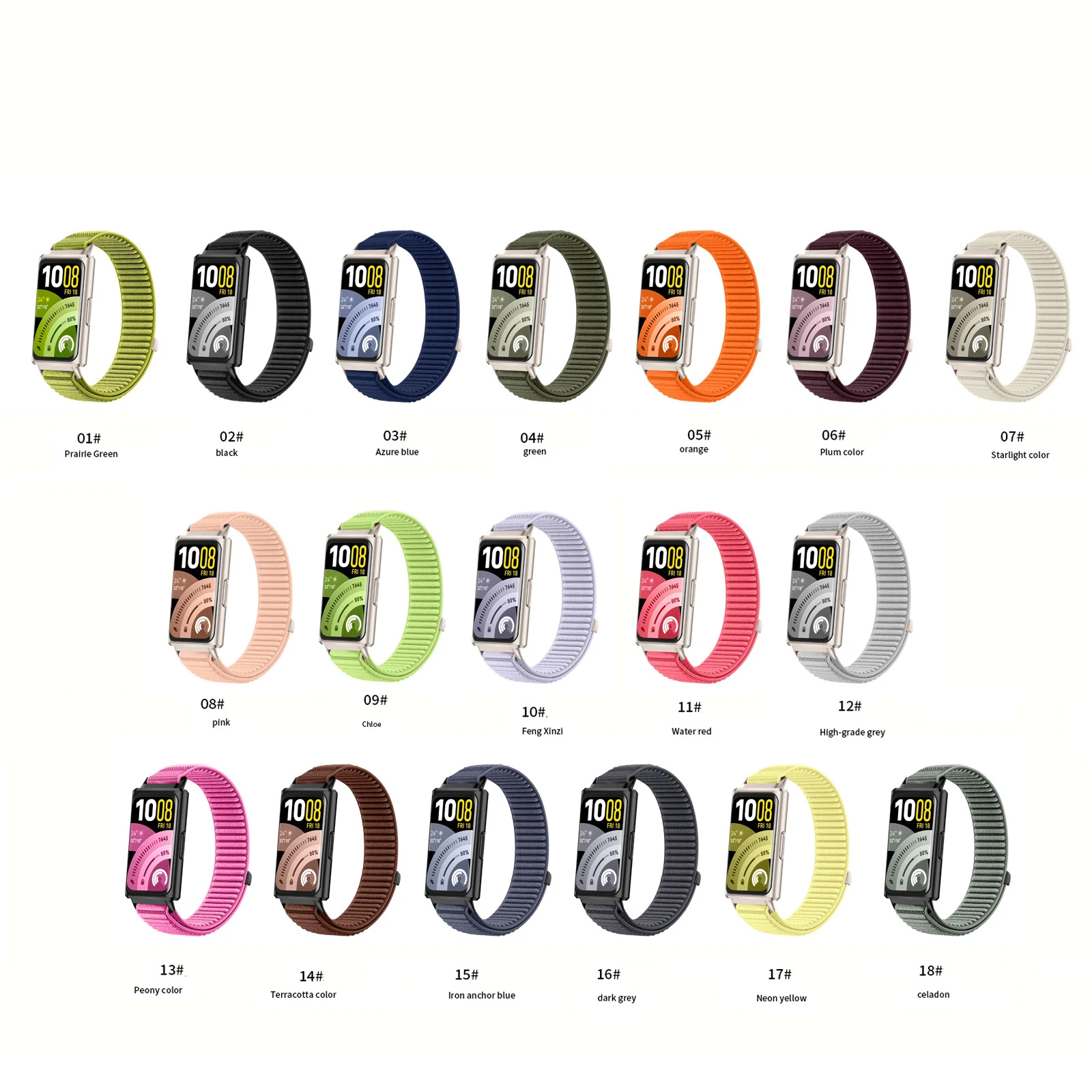 Braided Nylon Loop Strap - Comfortable, Breathable Replacement Band