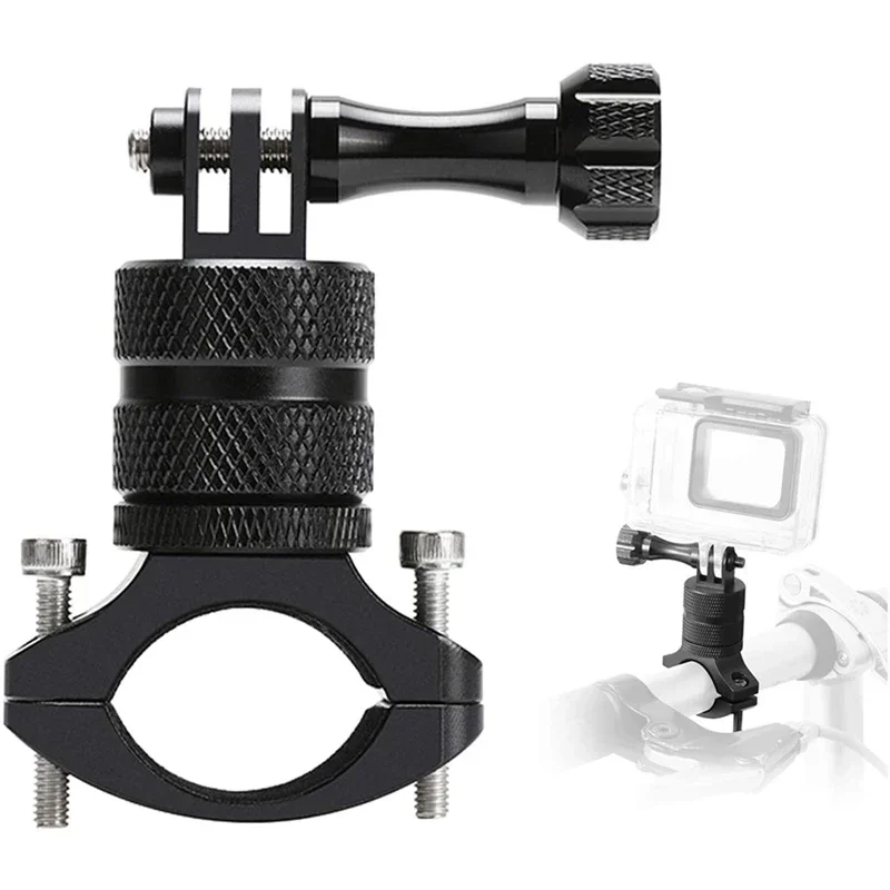 Supporto Manubrio Per Fotocamera Per Mountain Bike, Per Gopro 11/10/9/8/7/6/5/4, Clip Per Fotocamera Moto In Alluminio Con Rotazione Di 360 Gradi