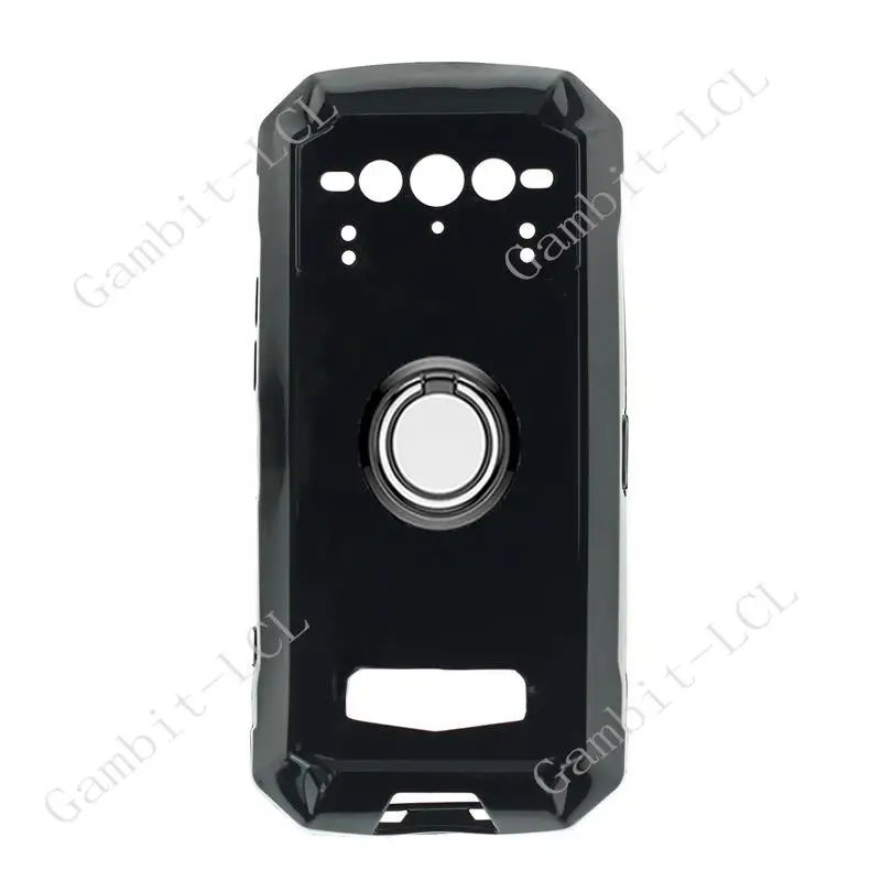 Shockproof Silicone Phone Case with Back Ring Holder - Soft TPU, Enhanced Protection, 6.58