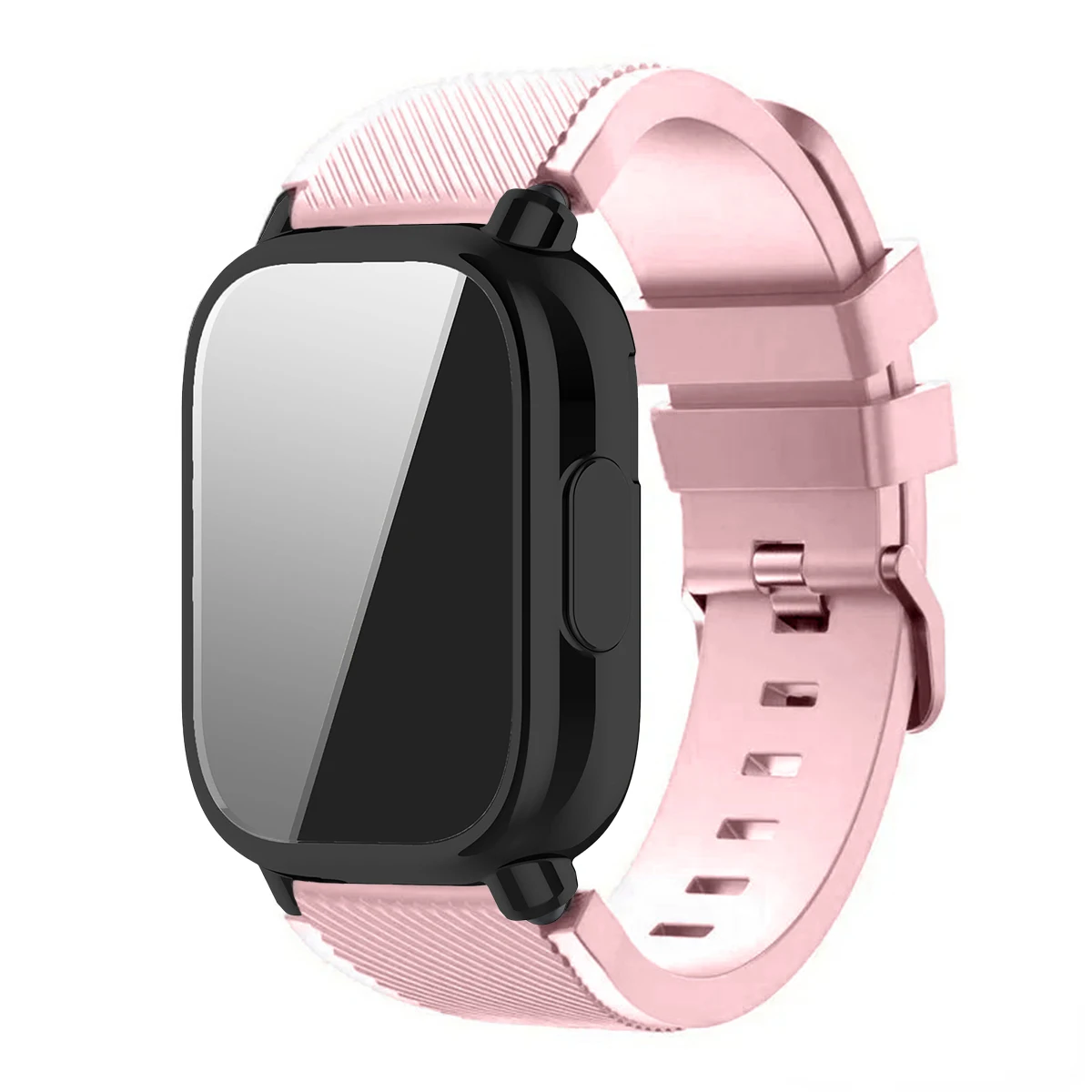 Enhanced Protective Case with Silicone Sport Strap - Full Cover Screen TPU Soft Shell and Breathable Band