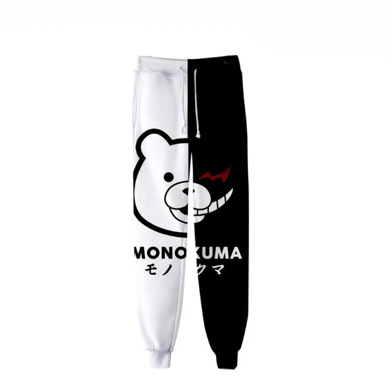 Tanie Spodnie joggery 3D Anime Danganronpa Monokuma mężczyźni/kobiety spodnie typu Casual hiphopowe spodnie sklep