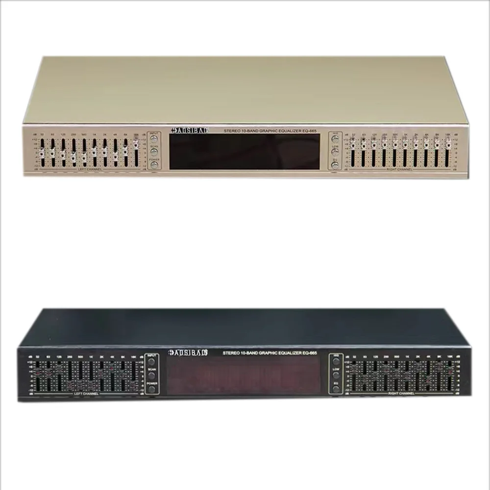 220V Digital HD Stereo Preamplifier Equalizer Built In USB Bluetooth