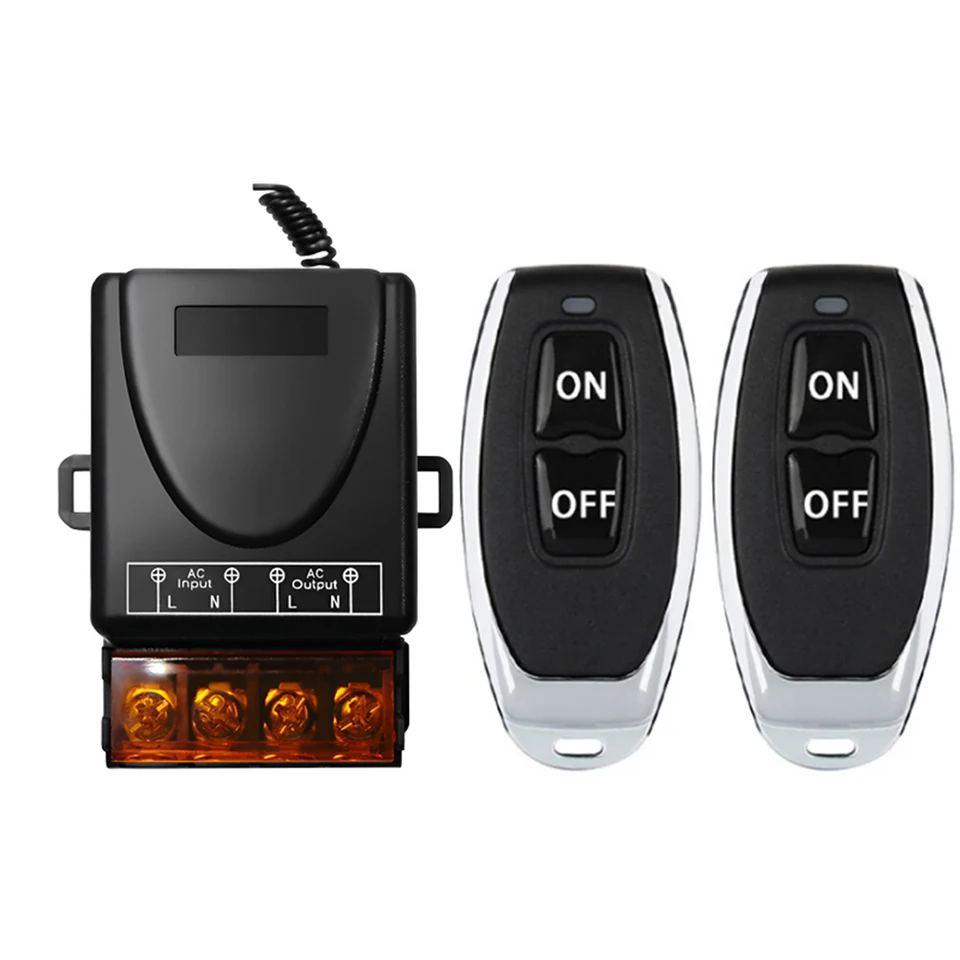 Interruttore Wireless 220V 30A 433MHz - Ricevitore Relè RF + Telecomando Per Luci E Motori - Foto 9