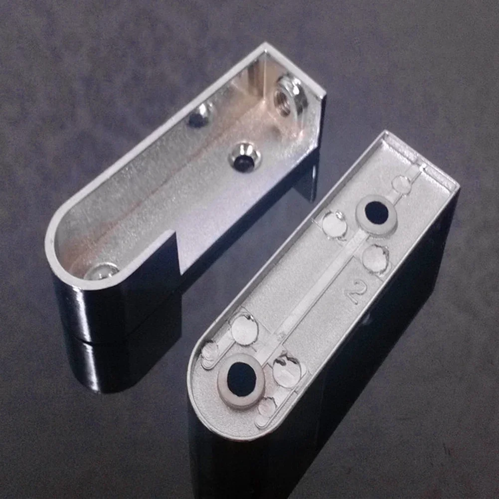 Heavy duty 2Pcs Set Zinc Alloy Oval Wardrobe Rail Bracket Non slip Polished Wall Mounted Strong and Perfect for Hanging Clothes