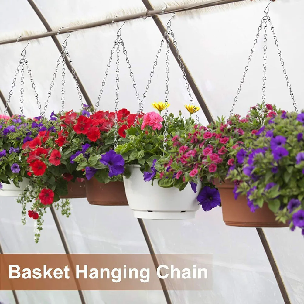 

Brand New Flower Pot Hanging Chain Easy To Install Garden Hanging Basket Multipurpose Replacement Rust Resistant