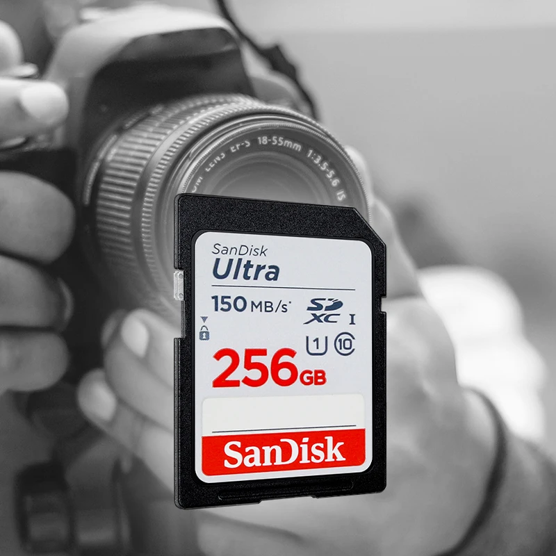 SanDisk-カメラ用の高速フラッシュメモリカード,u1,c10,ultra 32GB