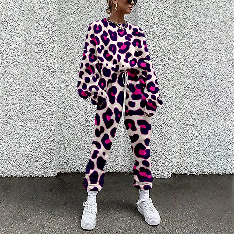 Tie Dye Loose Tracksuits Lounge Wear Women Casual Two Piece Set Spring Street T-shirt Tops And Jogger Set Suits 2pcs Outfits 2pcs lot led street light ac110v 220v lot yard barn outdoor wall 100w waterproof ip65 lamp industrial garden square highway area