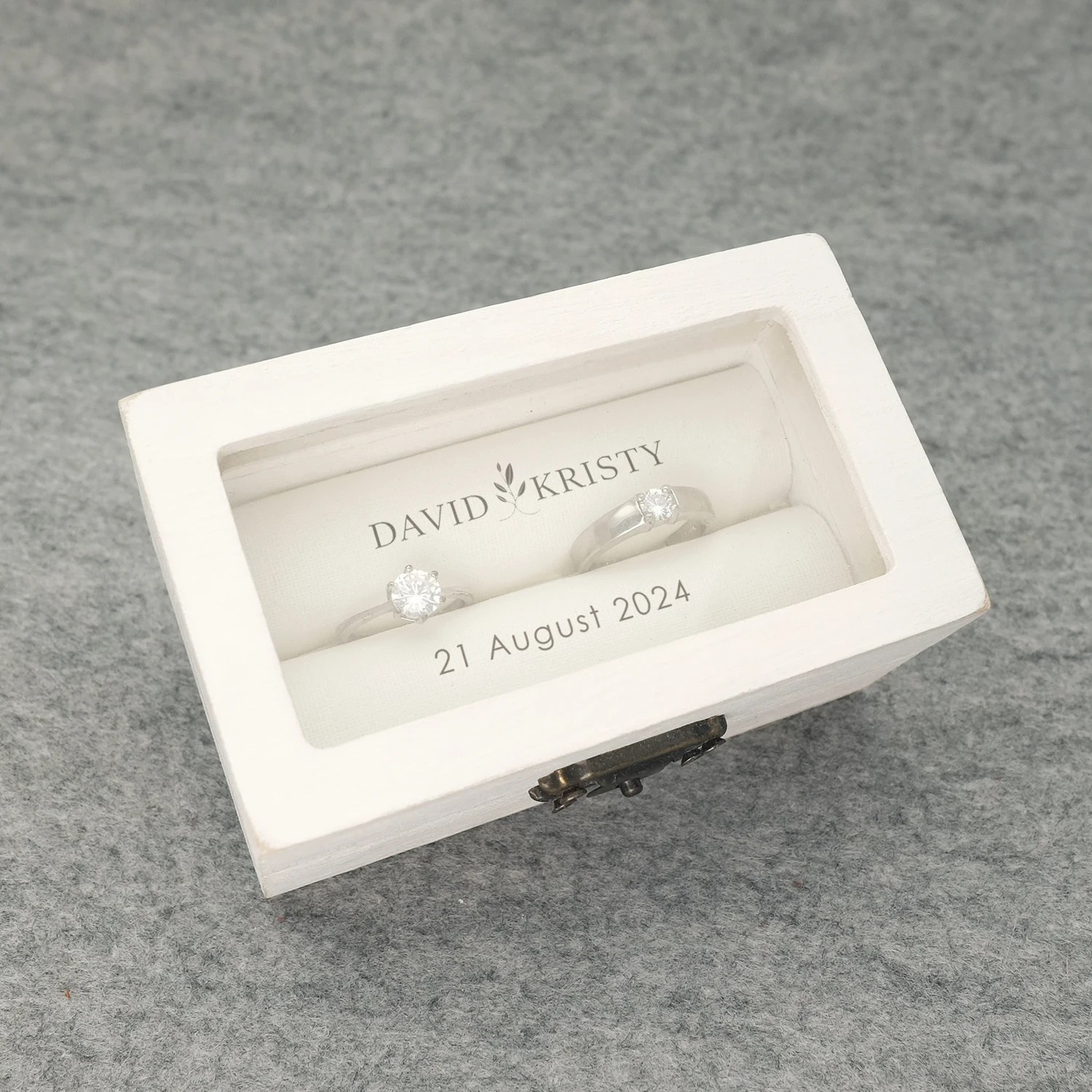 Wedding Ring Box Personalised Engagement Ceremony Box