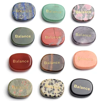 작은 크기의 천연 차크라 로도나이트, 하울라이트, 자수정, 크리스탈 밸런스, 영감을 주는 긍정적인 단어, 1 개 상품 이미지