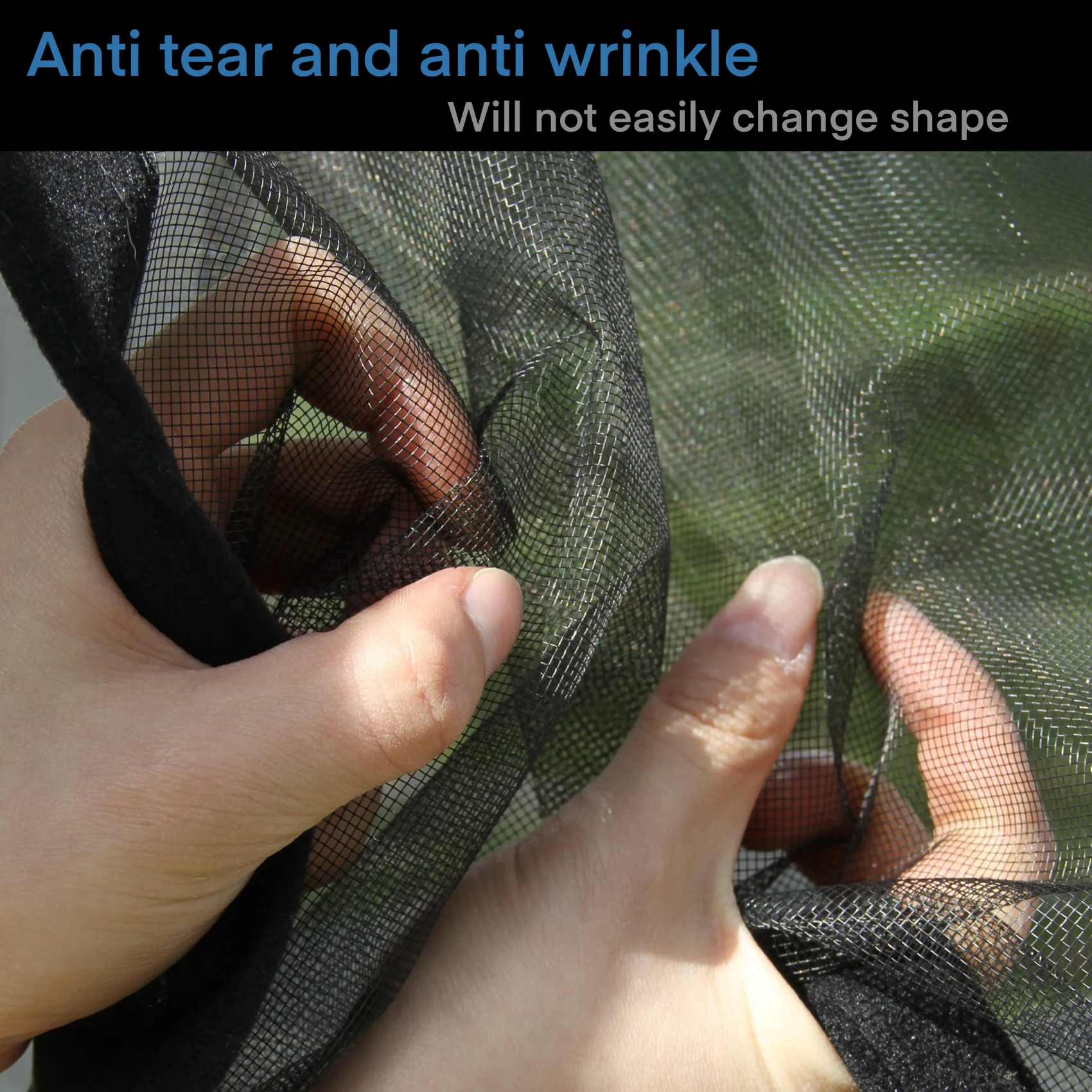 Window Anti-mosquito Screen Mesh Custom Black Self-installed Invisible Screen Mesh Home Self-adhesive Perforation-free