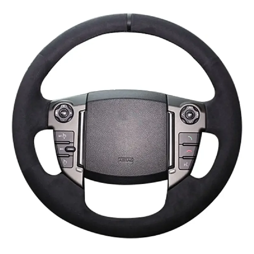 

Аксессуары для автомобиля «сделай сам», мягкая черная замшевая оплетка из натуральной кожи для Land Rover Freelander 2 2013-2015