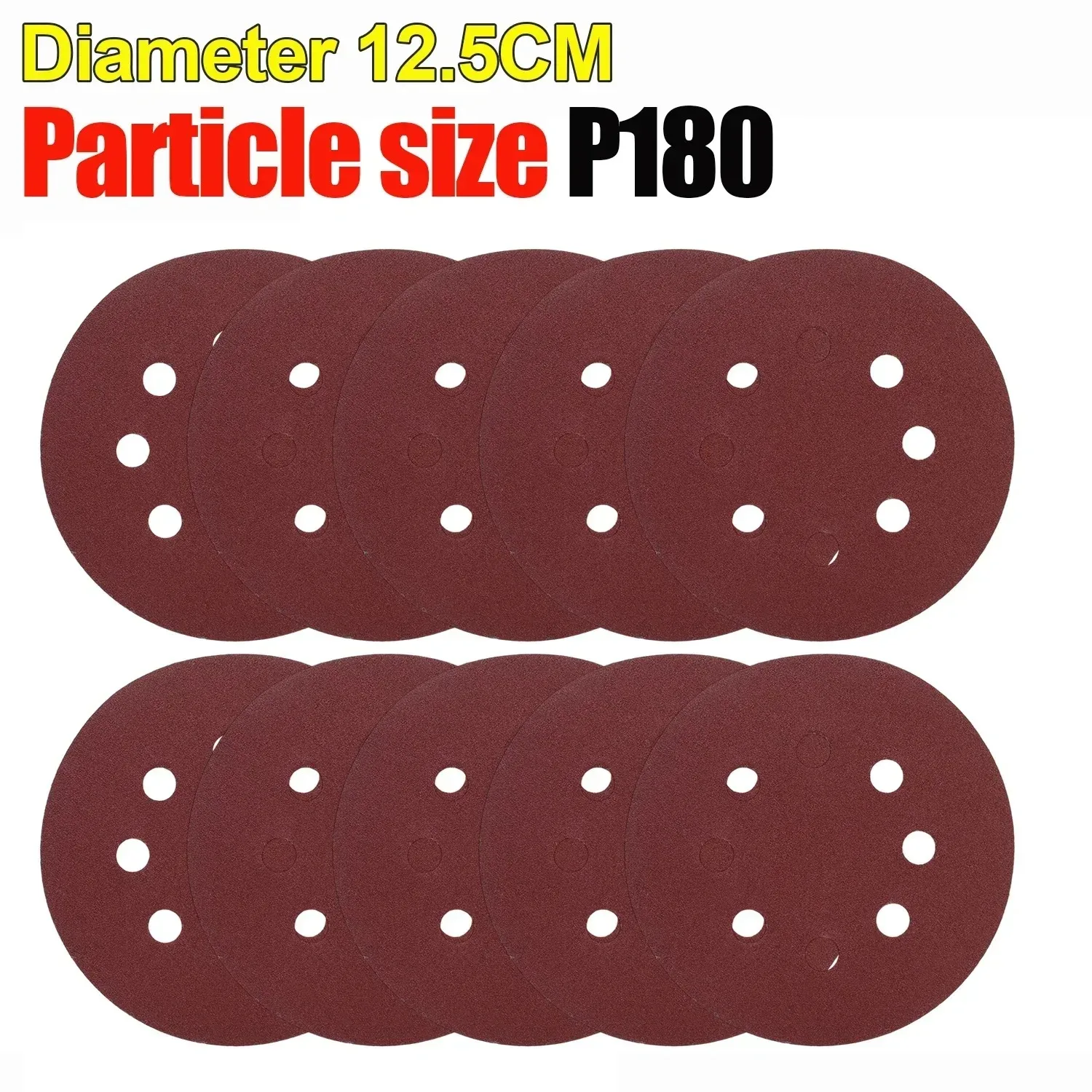 Versatile Sanding Discs - 125mm, Multi-Surface Polishing Pads, 40-3000 Grit