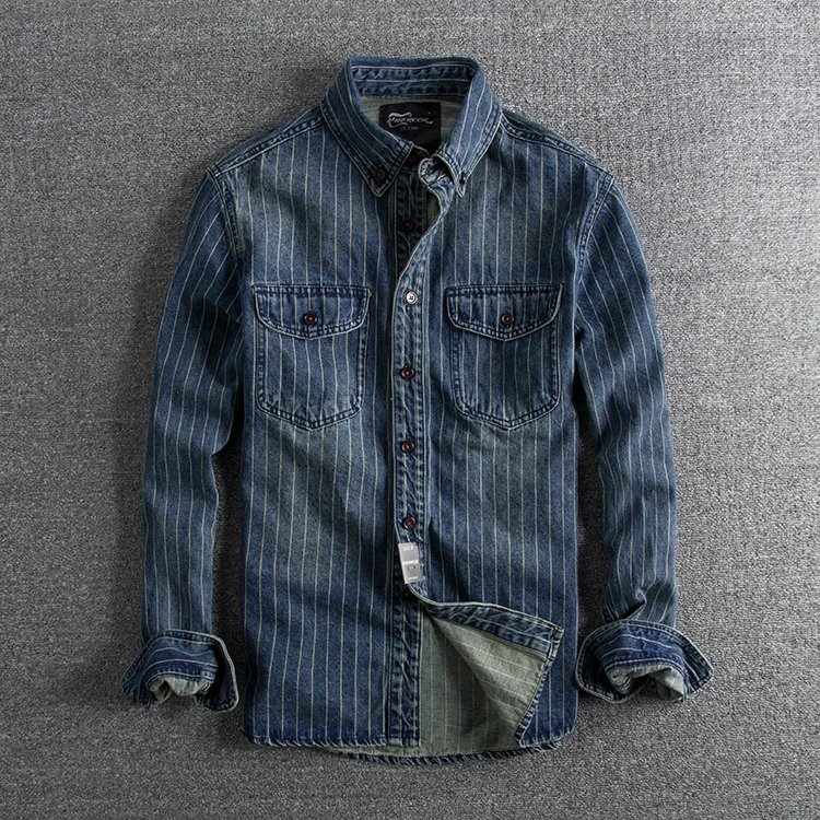 ジャケット・アウター AMERI DETACHABLE SLEEVE DENIM SHIRT New American Apparel Denim Jean Jacket XS Dark Wash