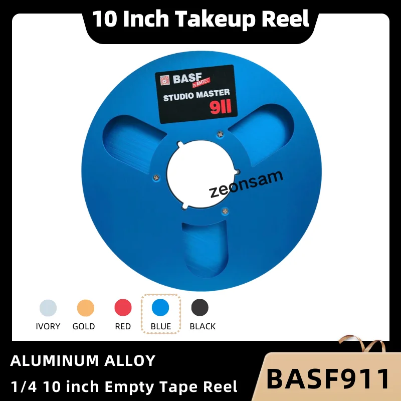 

1/4 10 Inch Empty Tape Reel Nab Hub Reel-To-Reel Recorders Accessory Empty Aluminum Disc Opening Machine Parts By BASF