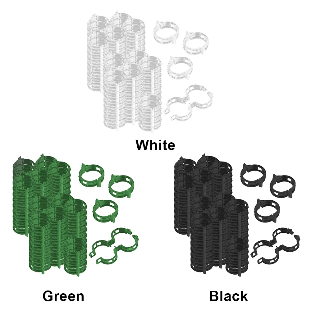 100PCS Plastic Plant Support Clips Reusable Plant Vine Connects Fixing Tool Vegetable Tomato Grafting Protect Garden Supplies