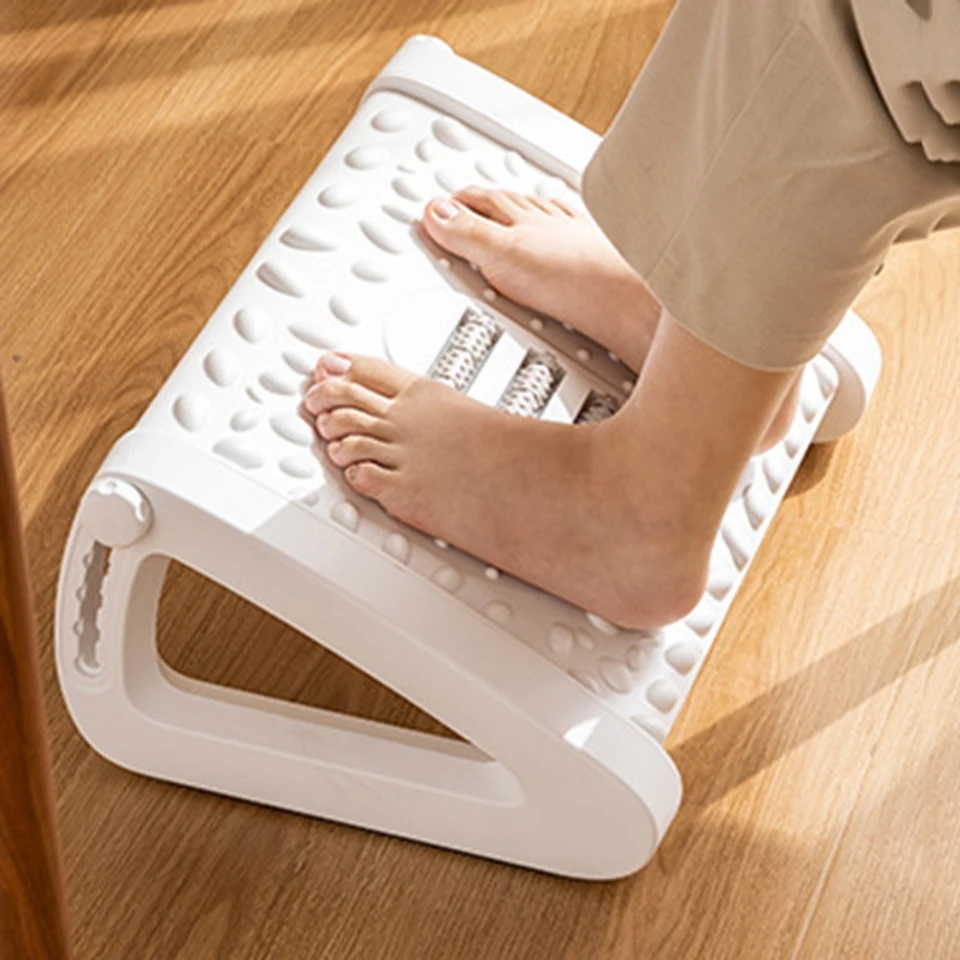 Foot Rest Under Desk Foot Rest Massage Pad Ergonomic Footrest Stool for  Home Office Bathroom Travel B7D4 - AliExpress