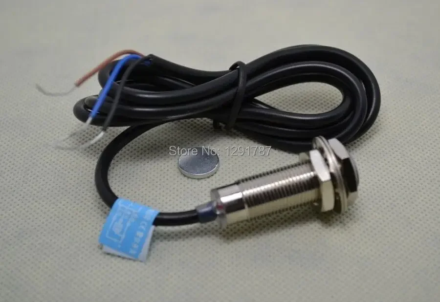 Digital Display Blue LED Tachometer RPM Speed Meter with Hall Proximity Switch Sensor NPN