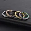 Fidget Anxiety Ring Drive Away Your Anxiety Stainless Steel Spinner Fidget Band Rings Cubic Zirconia Relieving Anxiety Rings 5