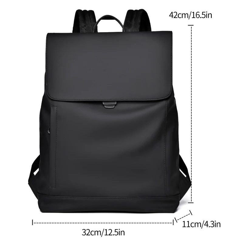 17.3-inch laptop backpack, large capacity, adjustable shoulder strap, business travel, school commuting bag, smooth backpack