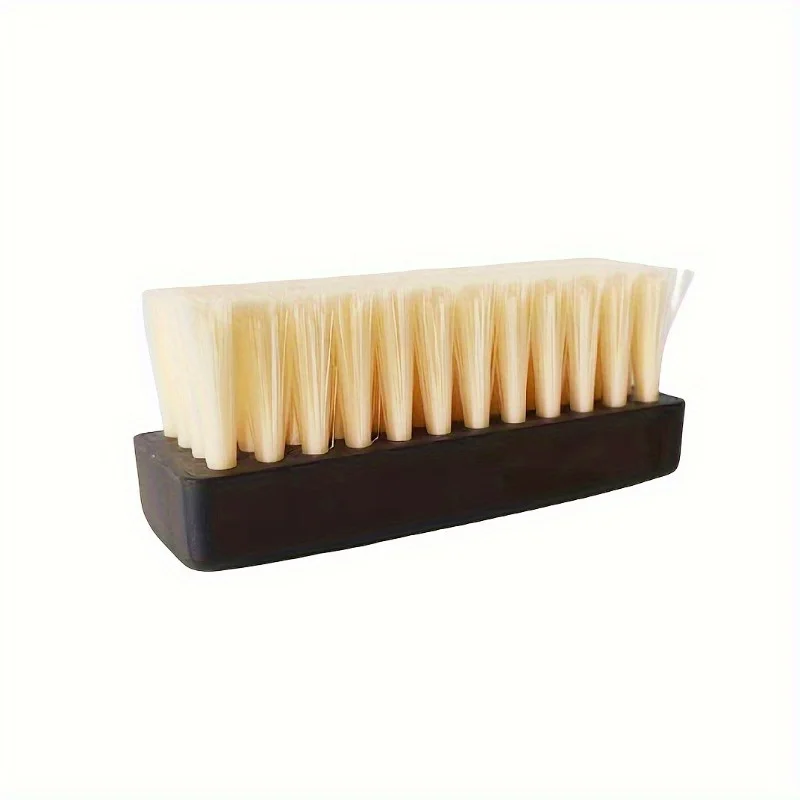 2pcs Dual-Strength Plastic Shoe Brush Set - Soft White Bristles & Firm Black Bristles  Versatile Shoe Care Tool for Home Use 6