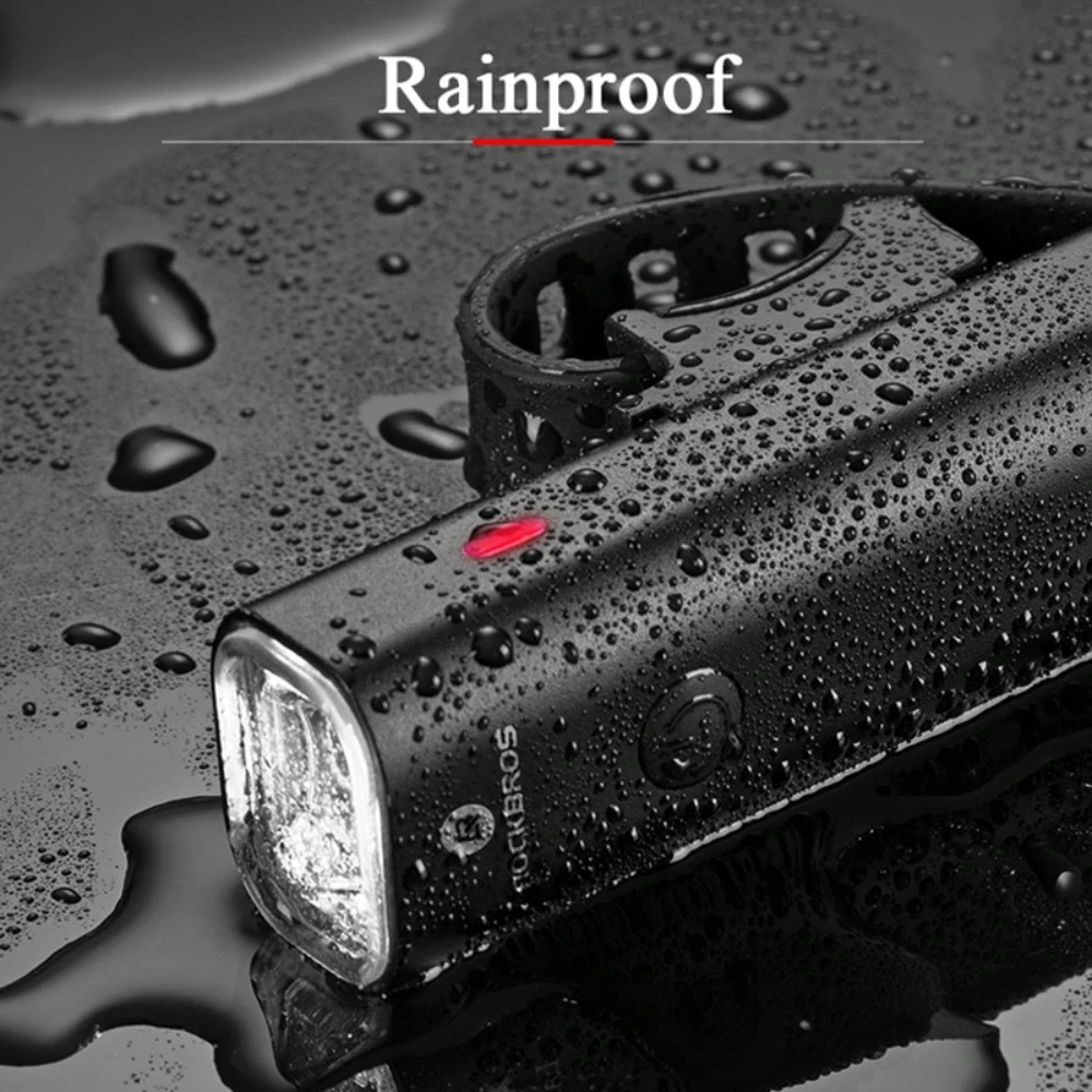Rorood Bike Lights, Rechargeable Bicycle Light For Night Riding IPX6